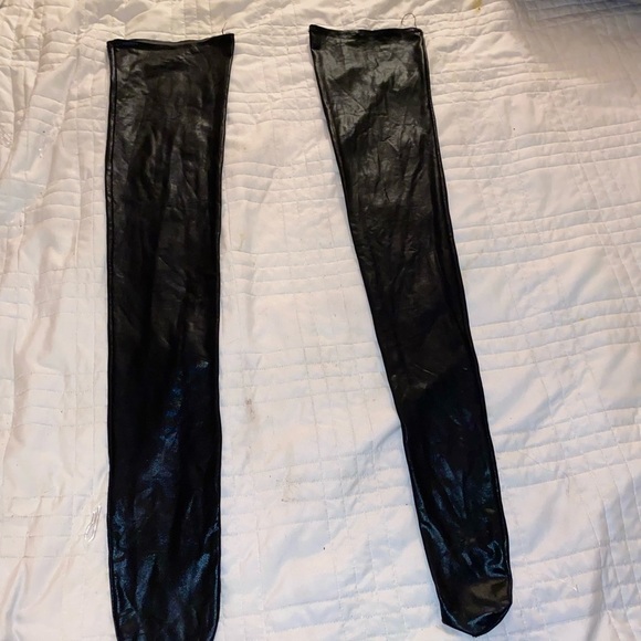 PVC stockings black - Picture 3 of 3